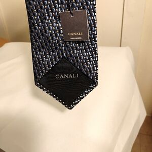 Canali Geometric New Display Mens Silk Tie